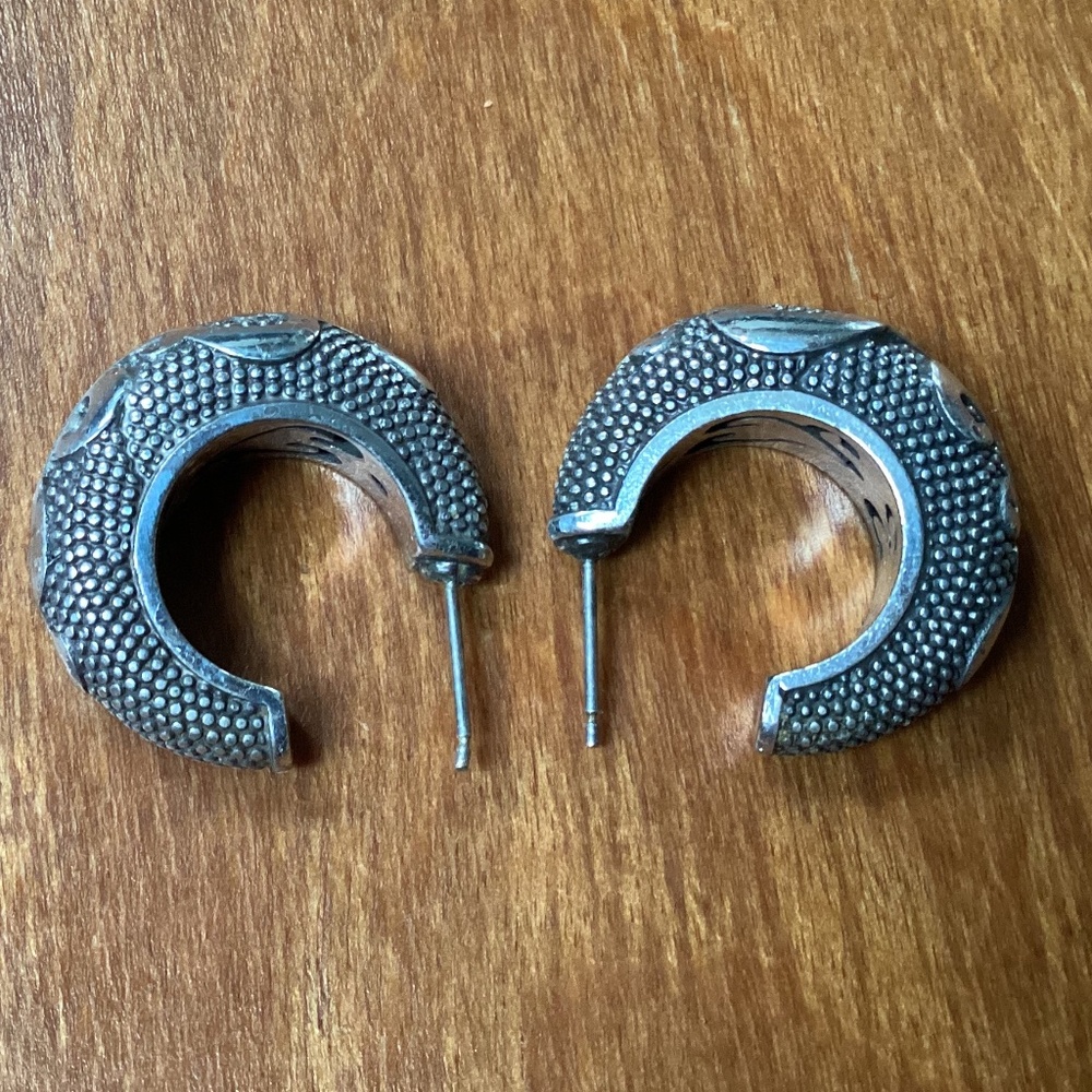 Brighton Silver-tone Hoop Earrings